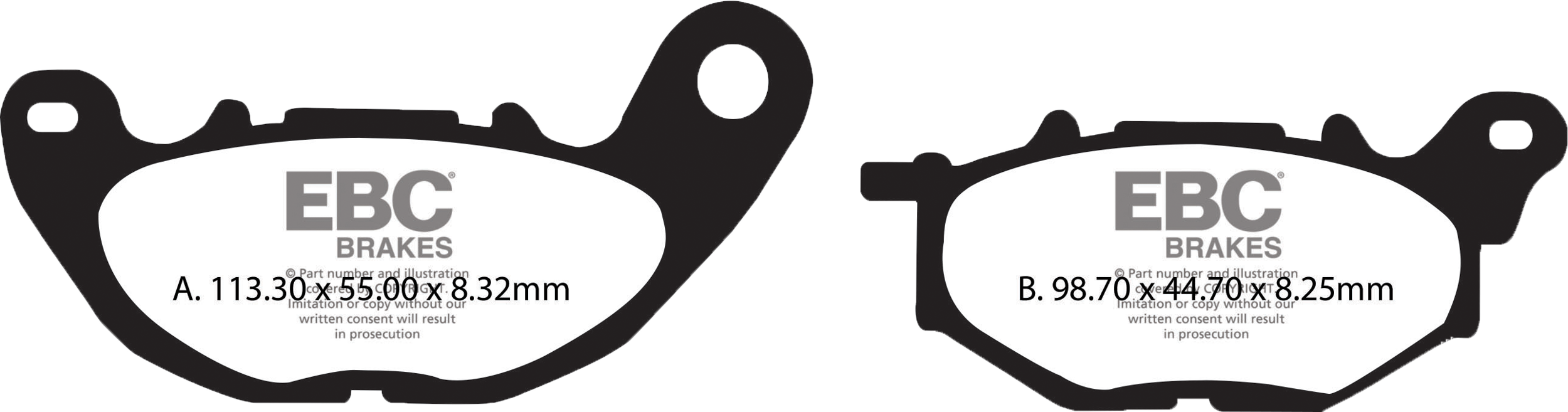 BRAKE PADS SFA705 ORGANIC SCOOTER