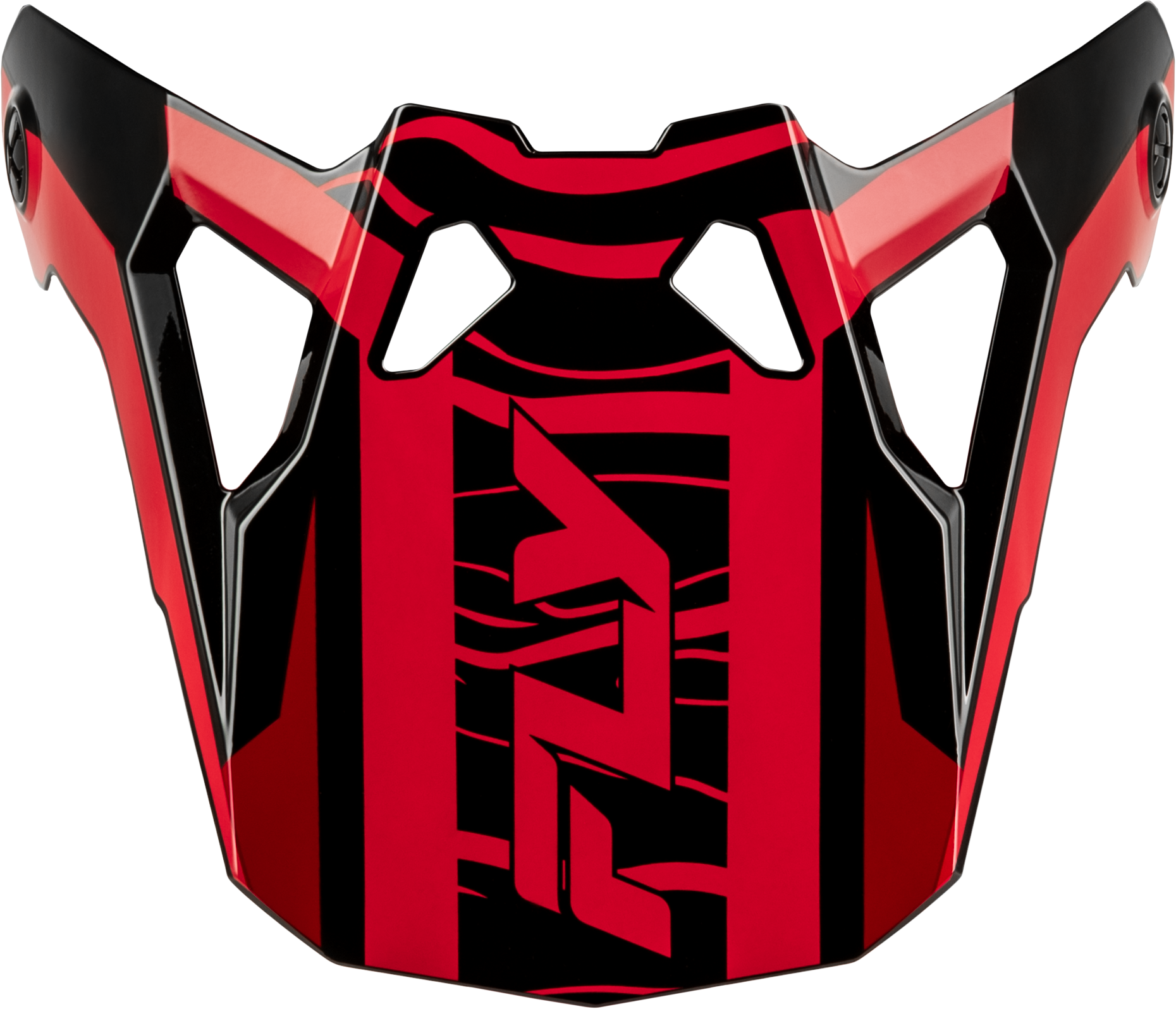 FLY RACING FORMULA CP CHARGE VISOR BLACK/RED YL-LG - View 1