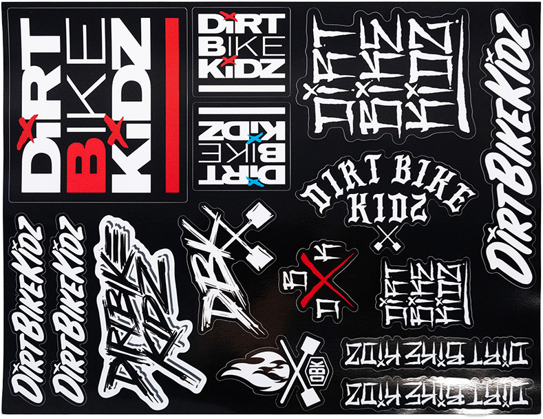 DBK SLAP PACK STICKER SHEET 8.5"X11" - View 1