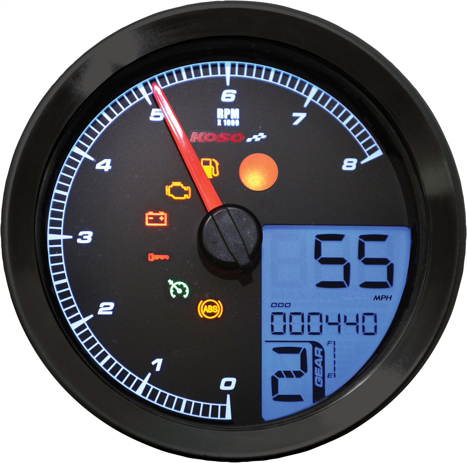 LCD Color Change Speedo and Tachometer