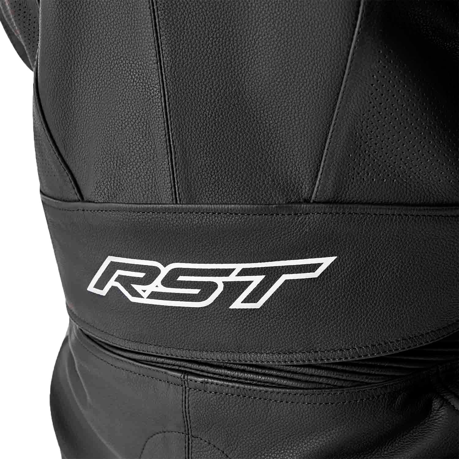 RST 103635BLU-50 Tractech Evo D3o Leather Motorcycle Jacket, Black/Blue, Size 3X
