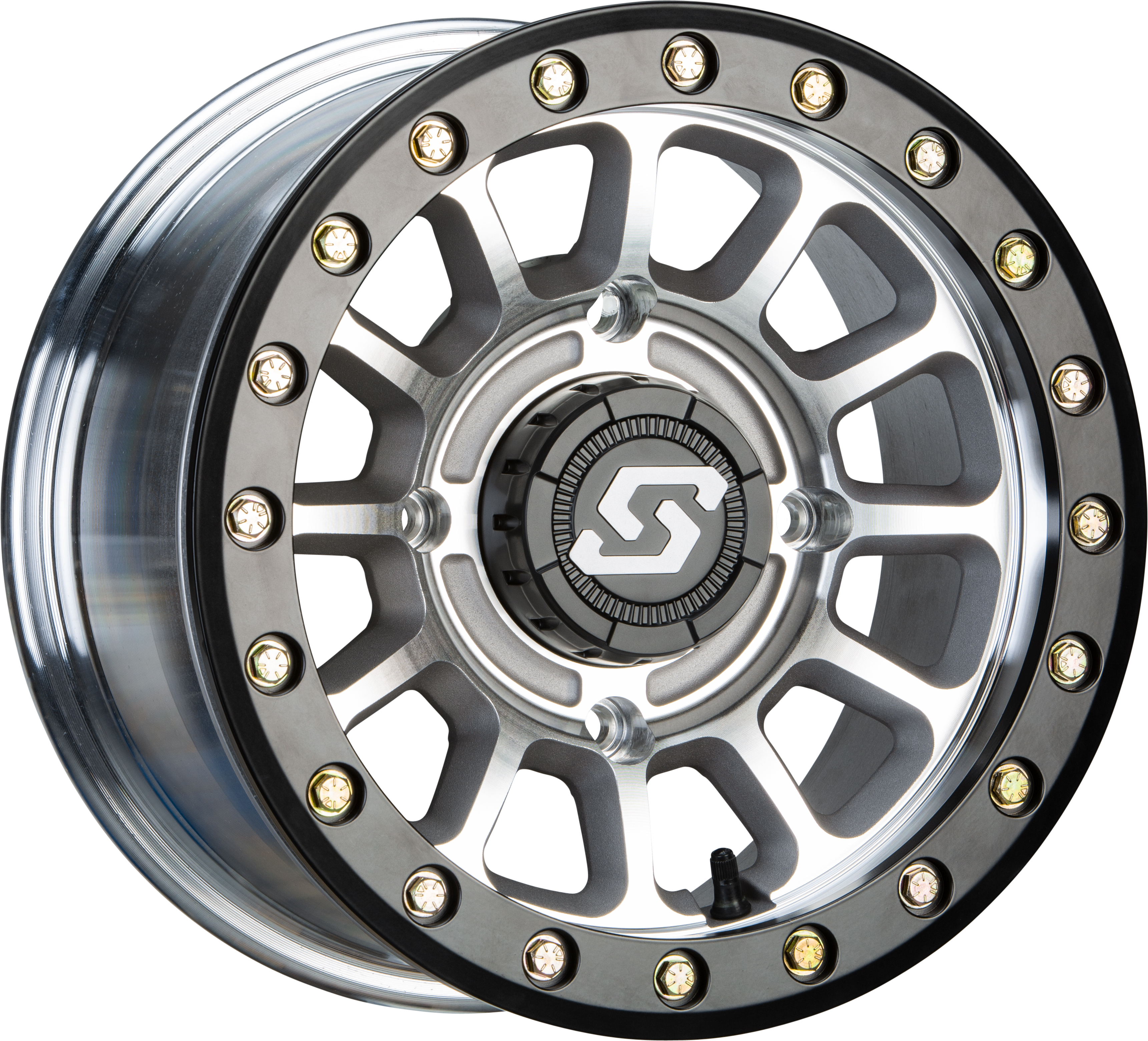 SEDONA A21MA-47037+10S Sano Beadlock Wheel 14x7, 4/137, 5+2 Offset, Black