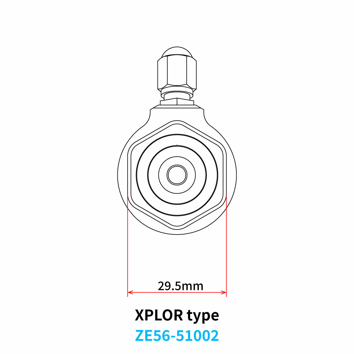 WP Rear Shock Gas Valve