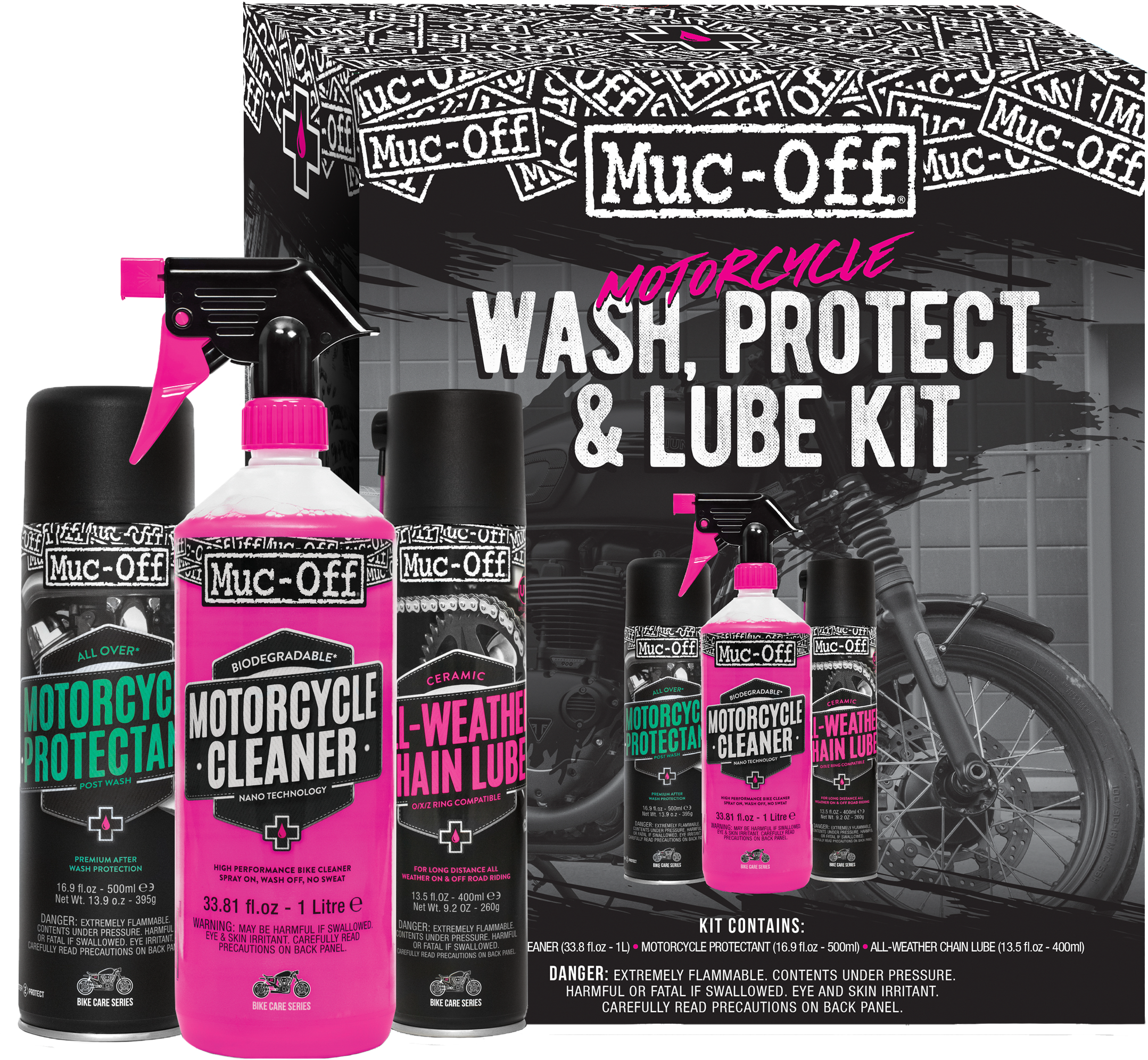 MUC-OFF Wash Protect & Lube Kit - View 1