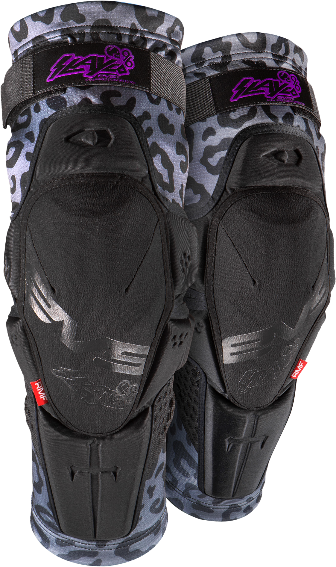 EVS Slayco96 Knee Guard Ghost Leopard - View 1