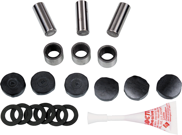 COMET ROLLER BUTTON KIT 102C 9/16" DIA. WHITE - View 1