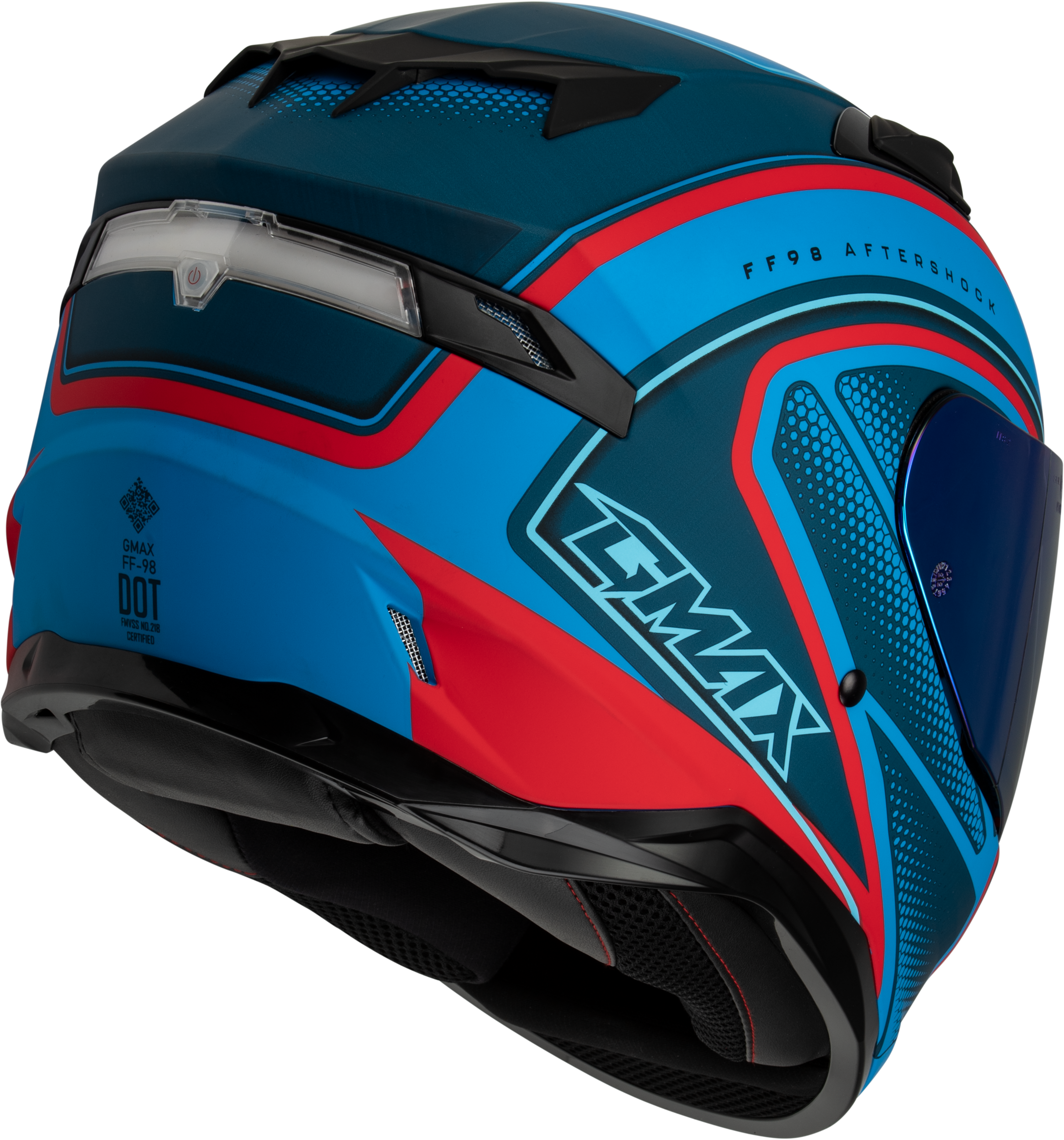Casco integral Gmax FF-98 Aftershock con luz LED trasera - Imagen 13 de 31