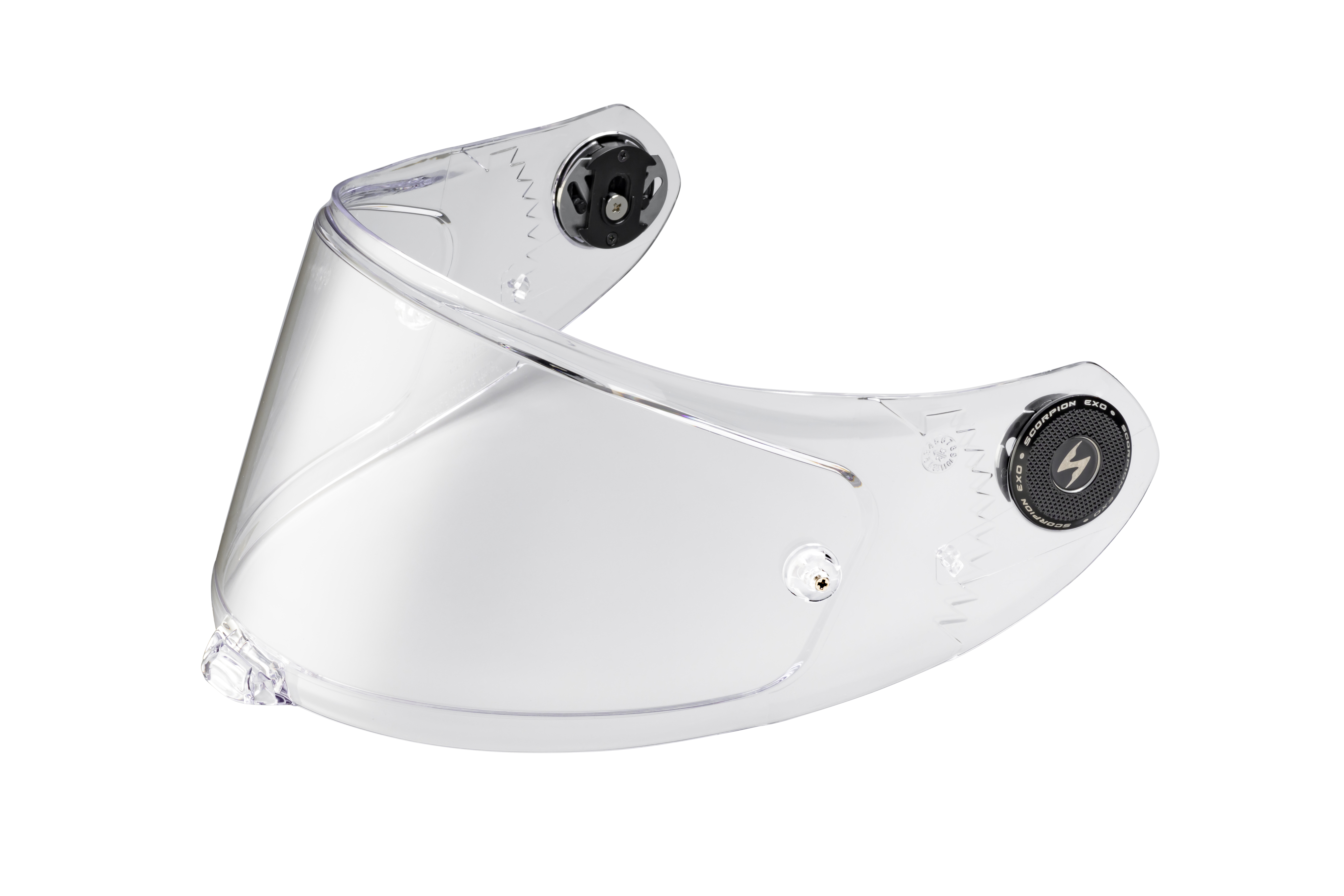 SCORPION EXO EXO-WARP RACE FACESHIELD CLEAR PINLOCK W/ TEAR-OFF POSTS - View 1