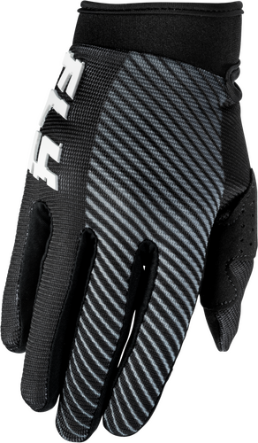 FLY RACING YOUTH F-16 GLOVES BLACK/WHITE YM