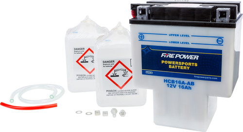 FIRE POWER 12V Heavy Duty Battery w/Acid Pack