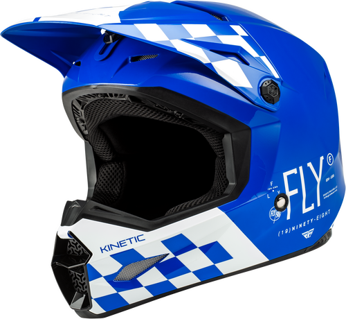 KINETIC LITE RIVAL HELMET GLOSS BLUE/WHITE XL