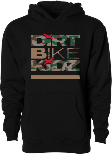 CLASSIC CAMO YOUTH HOODIE BLACK YX