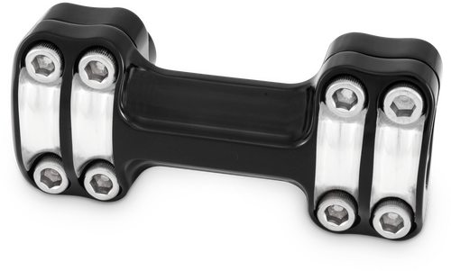 BURLY BRAND REAPER 1-1/2" RISERS 1" BAR ONE PIECE - BLACK MACHINED