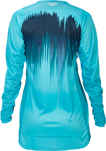 FLY RACING WOMEN'S LITE JERSEY AQUA/NAVY/WHITE XL