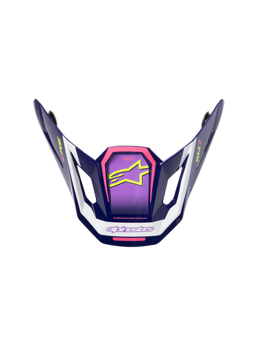 ALPINESTARS SM7 DEED VISOR ECE06 PURPLE/PINK GLOSSY