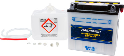 FIRE POWER 12V Standard Battery w/Acid Pack