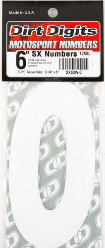 DIRT DIGITS Super X Competition Stick-on Numbers
