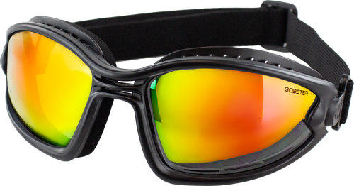 BALLAST SUNGLASSES BLK/CRM RED W RED/YLW LENS