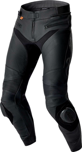 WOMENS S1 D3O LEATHER PANTS BLACK XS