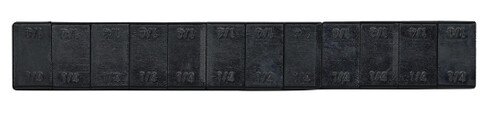 WHEEL WEIGHTS 1/4 OZ BLACK 12 PCS/48 STRIPS/BOX