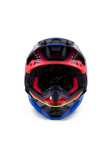 ALPINESTARS SUPERTECH S-M10 ERA HELMET BLU/RD/YLW FLUO GLOSSY 2X
