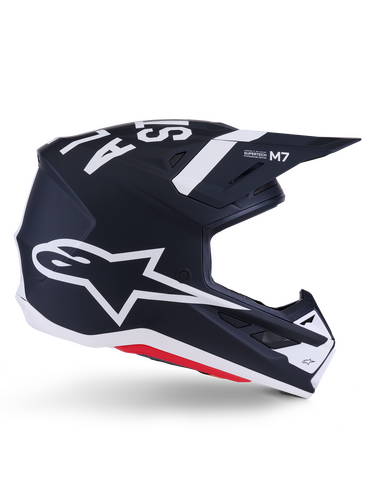 ALPINESTARS SM7 DASHER HELMET BLK/WHT MATT XS