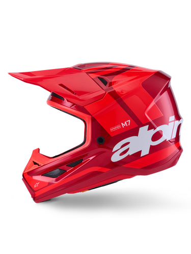 ALPINESTARS SM7 CORE HELMET RED GLOSSY LG