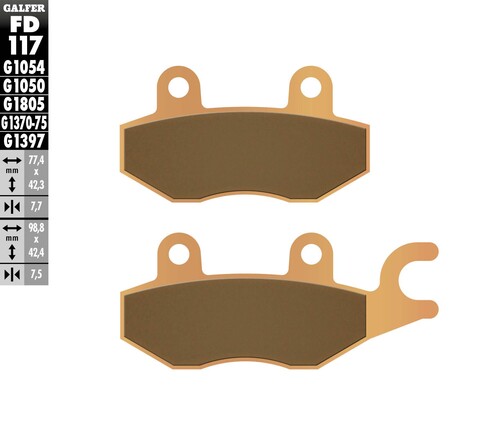 Galfer HH Sintered Brake Pads FD117