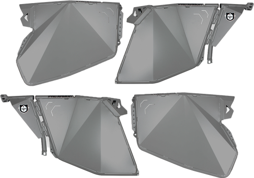 TRADITIONAL HALF DOORS TITANIUM MATTE METALLIC POL