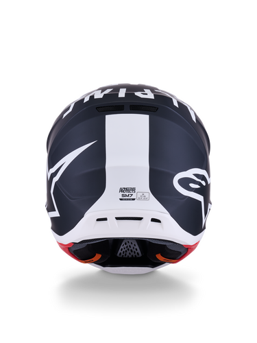 ALPINESTARS SM7 DASHER HELMET BLK/WHT MATT XS