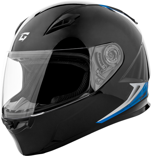 GMAX FF-49 SYTH HELMET BLACK/BLUE MD