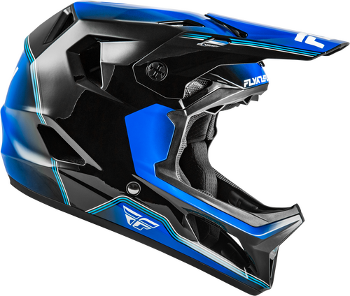FLY RACING RAYCE REPEAT BICYCLE HELMET BLACK/BLUE SM