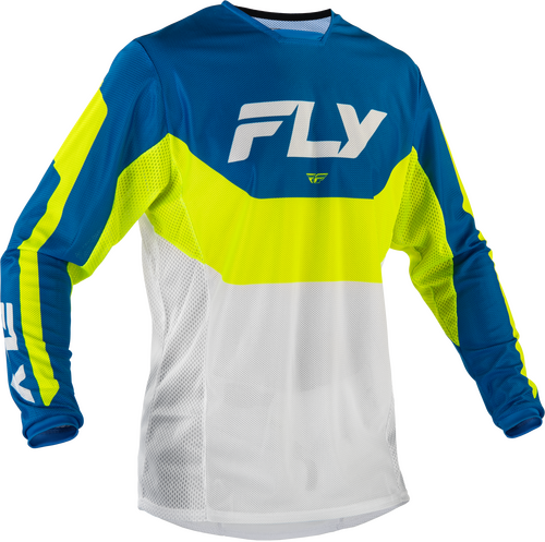 KINETIC MESH JERSEY BLUE/WHITE/HI-VIS LG