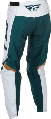 FLY RACING WOMEN'S F-16 PANTS TEAL/WHITE/GOLD SZ 03/04