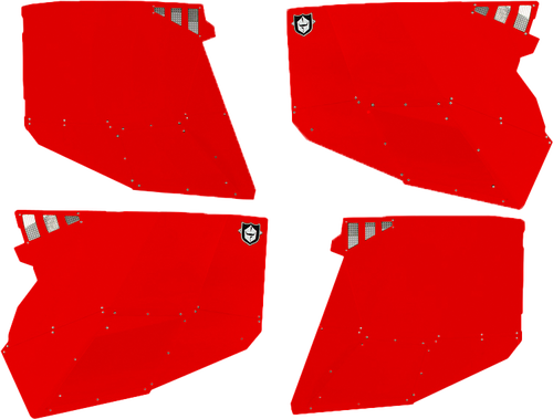 STEALTH DOOR ALLUMINUM SKINS RED POL