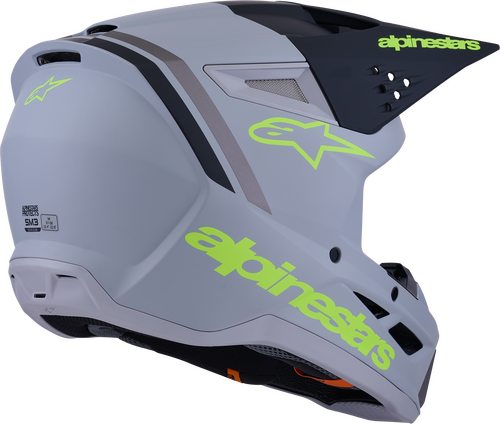 ALPINESTARS SM3 RADIUM HELMET GRY/BLK/YLW FLUO MATT LG