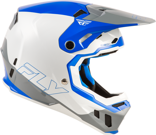 FLY RACING FORMULA CC GLIDE HELMET BLUE/LIGHT GREY/GREY MD