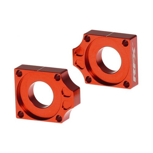 REAR AXLE BLOCKS ORANGE KTM/HUSQ/GAS