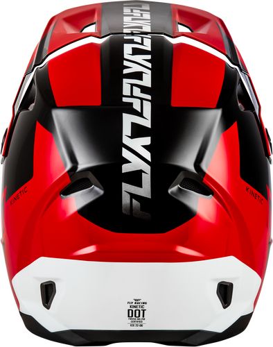 FLY RACING KINETIC CREST HELMET RED/BLACK/WHITE 2X