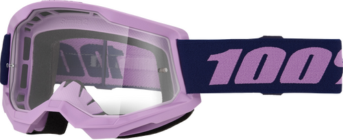 100% STRATA 2 GOGGLE PURPLE CLEAR LENS