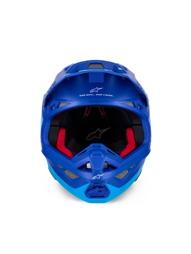 ALPINESTARS SUPERTECH S-M10 FLOOD HELMET MET BLU/MD BLU/BLK CRB M&G 2X