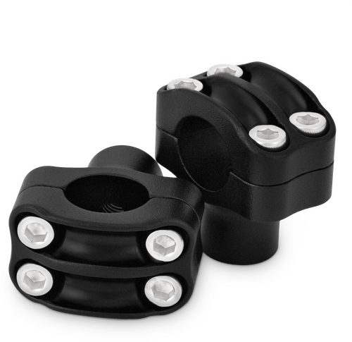 BURLY BRAND REAPER 1-1/2" RISERS 1" BAR SET - TEXTURE BLACK