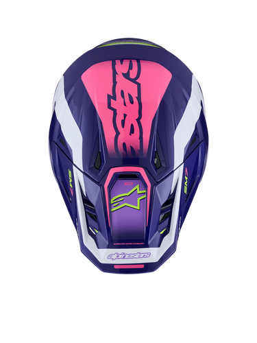 ALPINESTARS SM7 DEED HELMET PURP/PNK GLOSSY MD