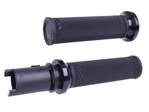 ODI LOCK-ON RUFFIAN GRIPS BLACK/BLACK CVO `23-24