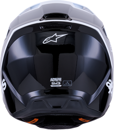 ALPINESTARS SM3 RADIUM HELMET BLK/WHT/GRY GLOSSY LG