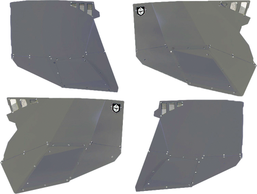 STEALTH DOOR ALLUMINUM SKINS SPARKLE SILVER METALLIC POL