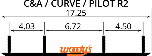 WOODYS 8" COMPETITION CARBIDES PRO SKI/CURVE