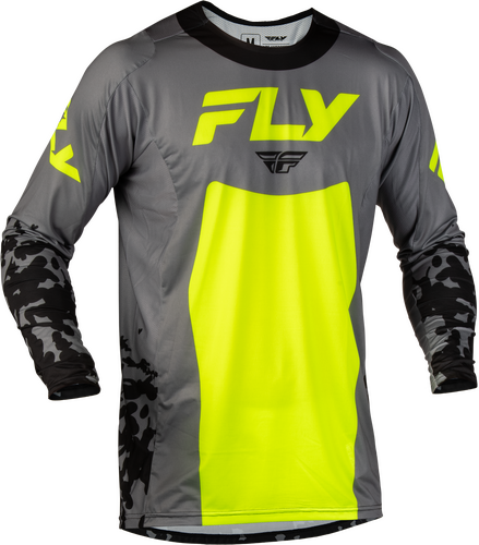 YOUTH LITE FLAKE JERSEY GREY/HI-VIS/BLACK YXL