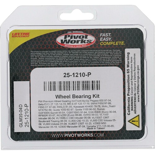 PIVOT WORKS WHEEL BEARING KIT PREMIUM