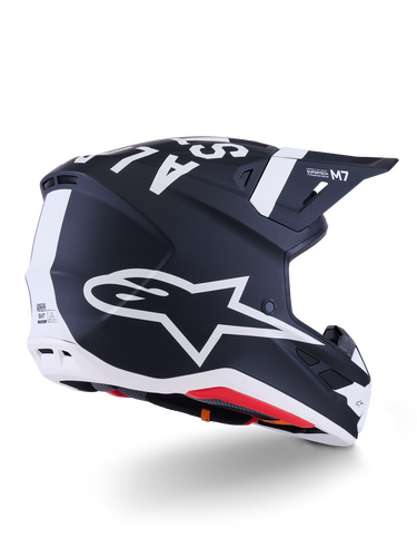 ALPINESTARS SM7 DASHER HELMET BLK/WHT MATT XS